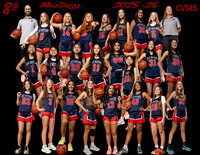 CVMSGBB 8th grade team, individuals and fun shots